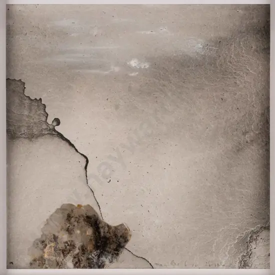 Danielle Gyger-Guggenheim 2102 - framed mixed media - abstract H145 W145