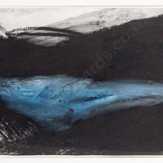 Jeffrey Harris 1999 - framed mixed media - landscape H320 W510