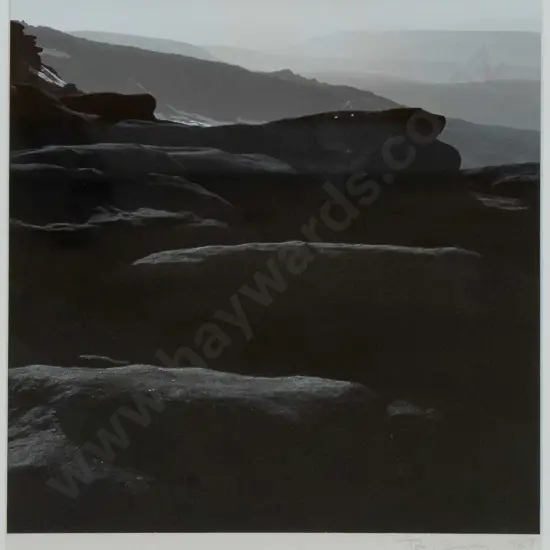 Toby Bailey 1987 - framed photgraph - rock formations H300 W280