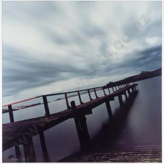 Paul Hughson - framed photograph "Rushing - St Leonards" H480 W480