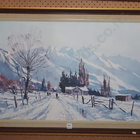 framed Aston Greathead print - Cambria