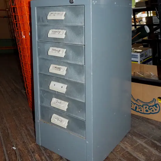7 drawer filing cabinet