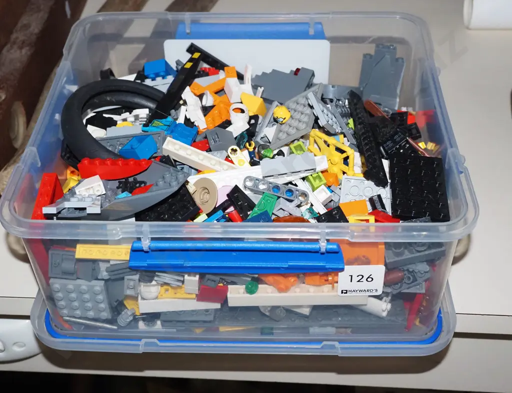 plastic tub of Lego Image 1++