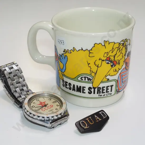 Russian watch, Crown Lynn Sesame Street cup
