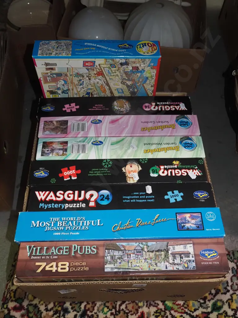 box of jigsaws Image 1++