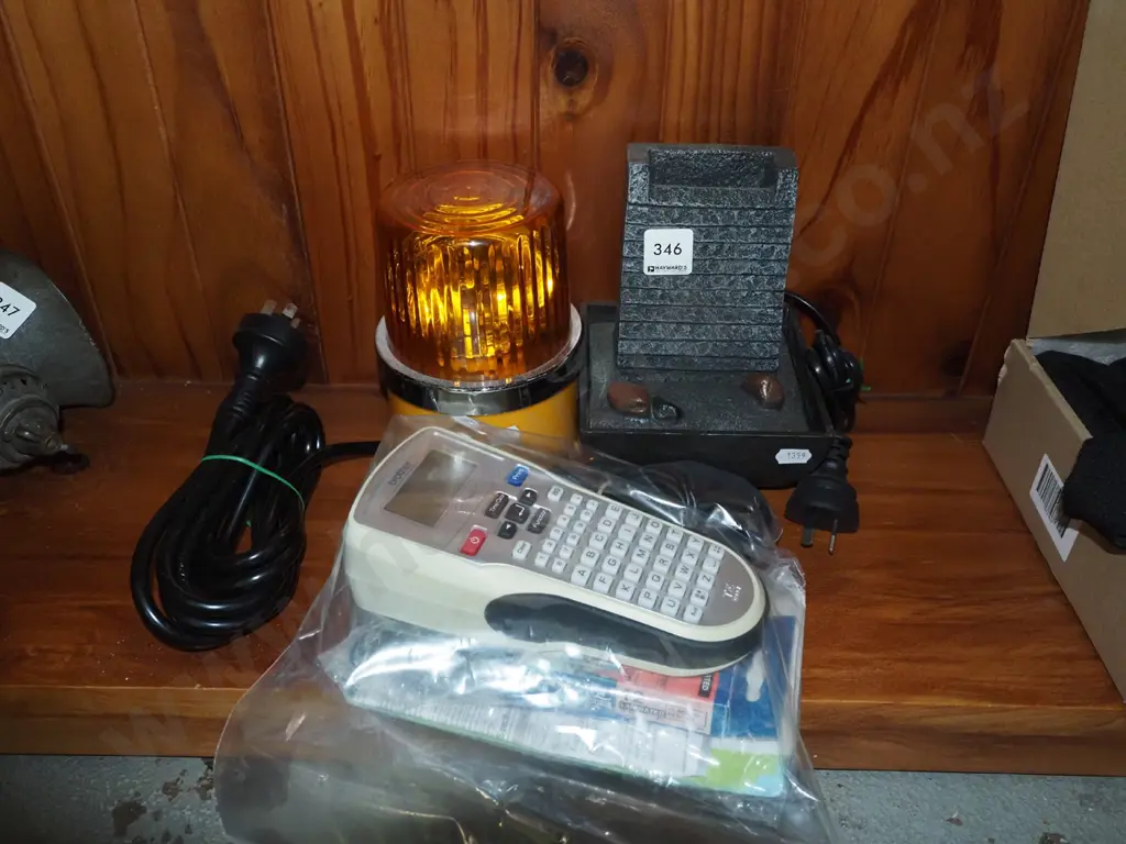 hazard light, label machine, small indoor water feature Image 1++