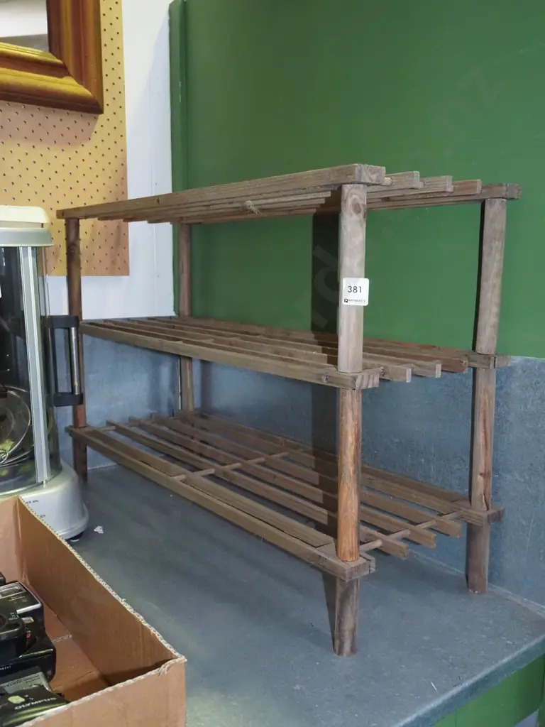 wooden shoe rack Image 1++
