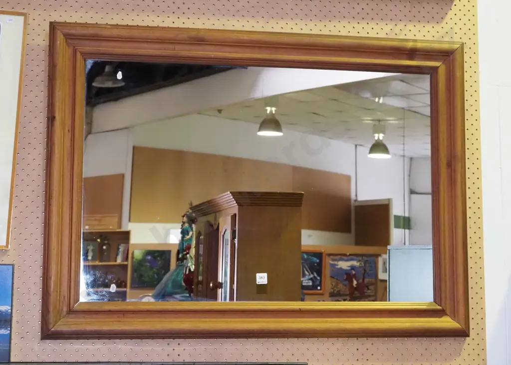large pine wall mirror H-760 W-1035 Image 1++