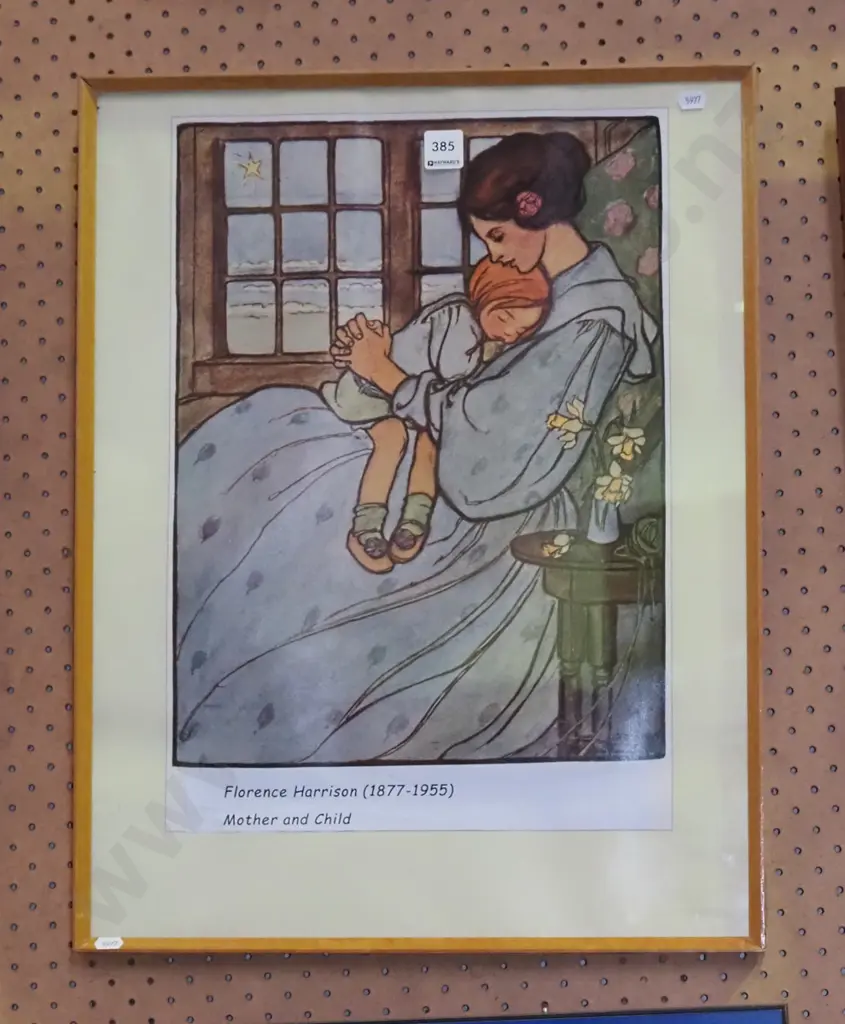 poorly framed poster print - mother and child Image 1++