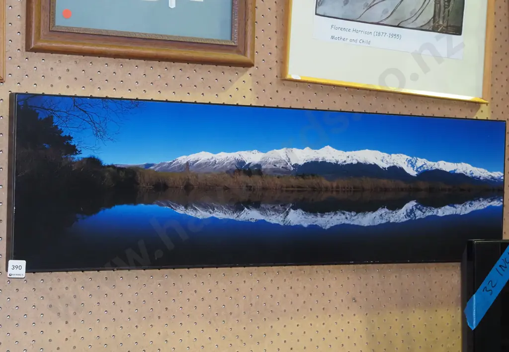 boxed print - lake and mountain scene Image 1++