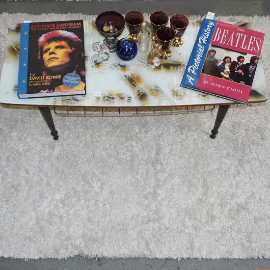 white woollen tufted floor mat L-1850 W-1340