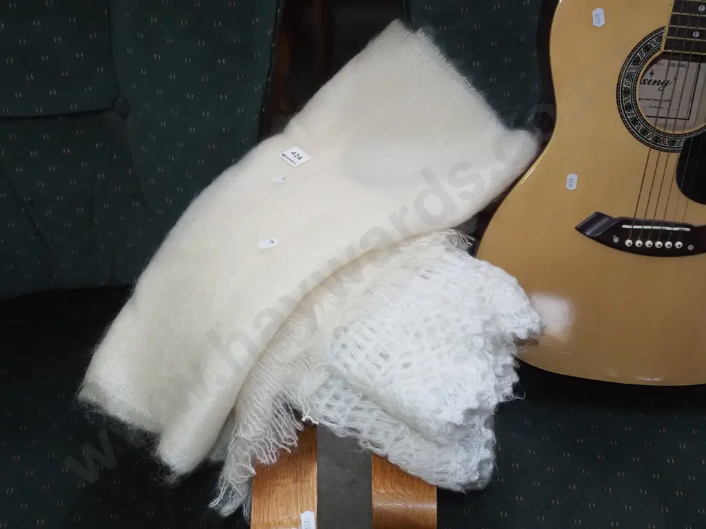 2x mohair blankets/shawls Image 1++