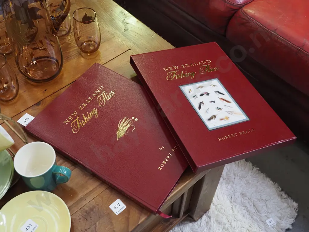 slip cased book of NZ fishing flies Image 1++