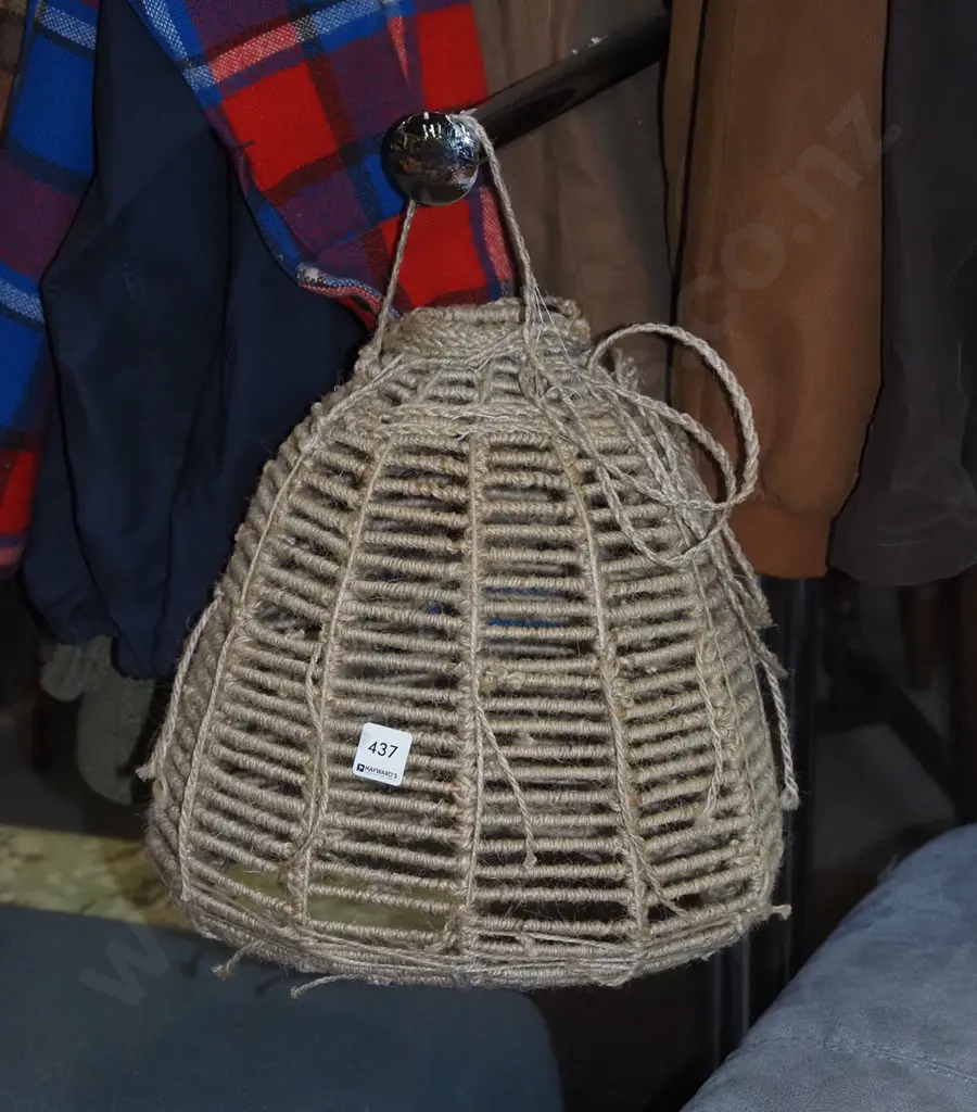 woven string light shade Image 1++