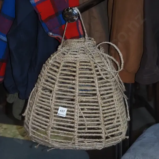 woven string light shade