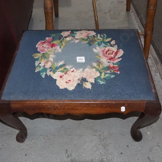 cab leg tapestry top stool