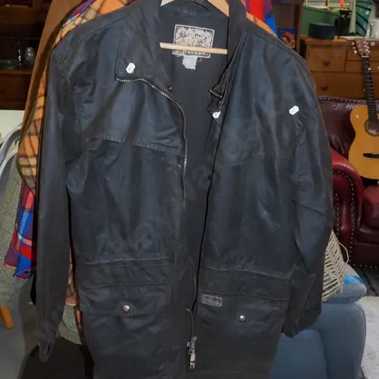 oilskin jacket - size unknown