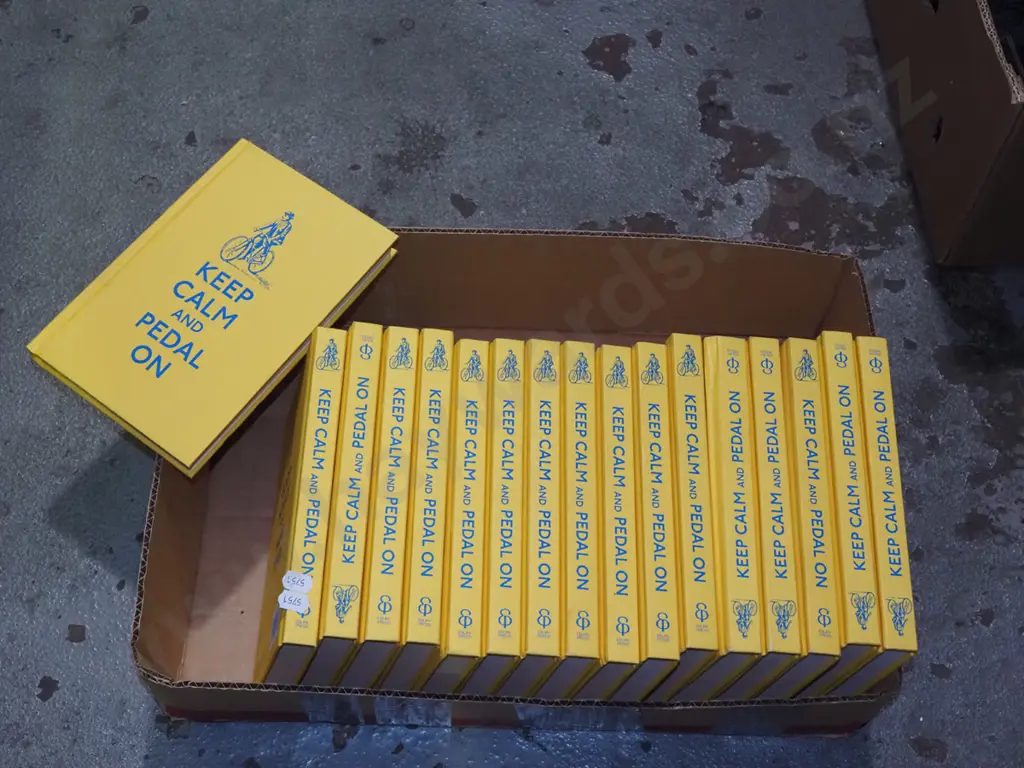 box of cycling books Image 1++