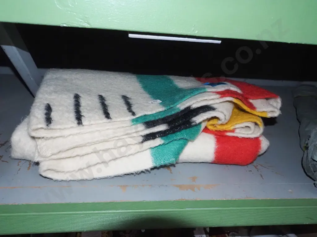 striped woollen blanket Image 1++