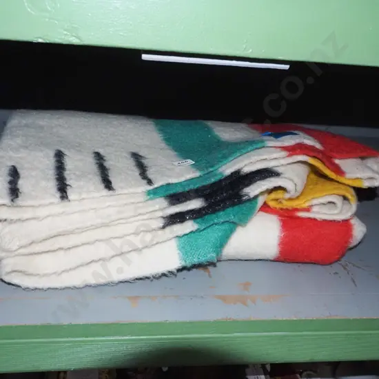 striped woollen blanket