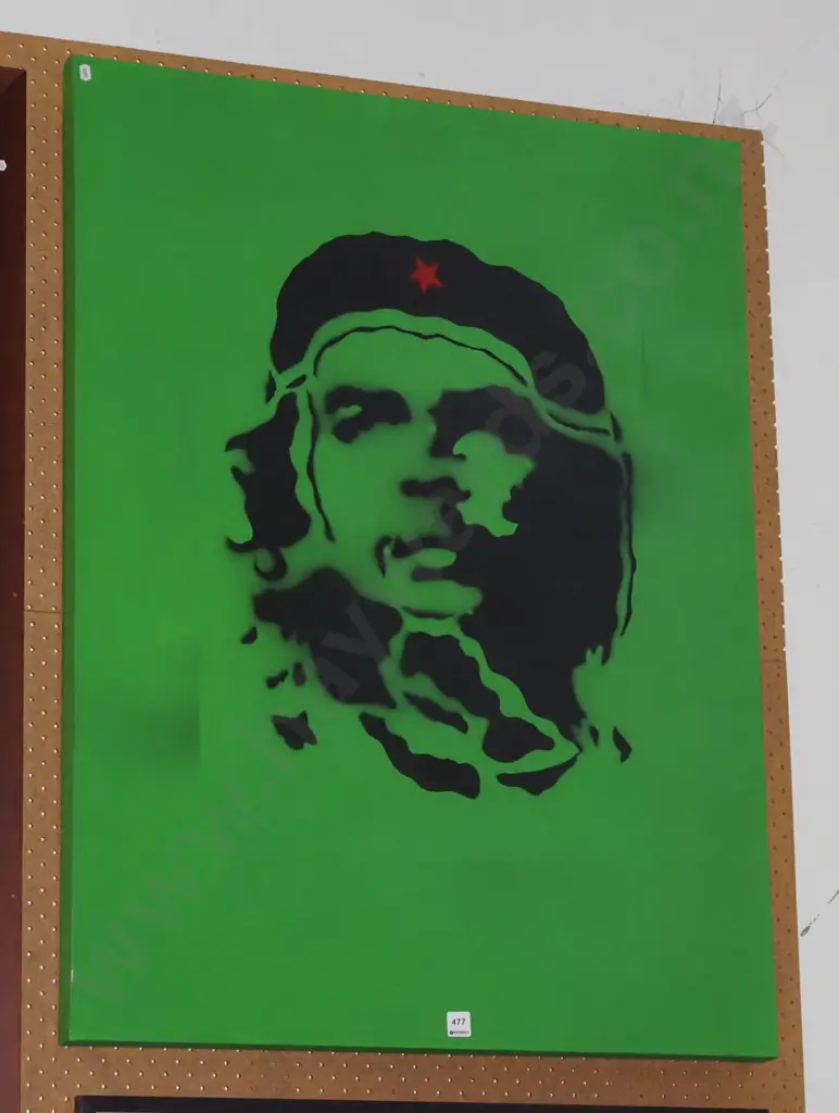 large Che Guvara print on boxed canvas Image 1++