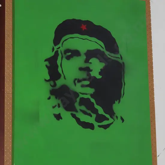 large Che Guvara print on boxed canvas