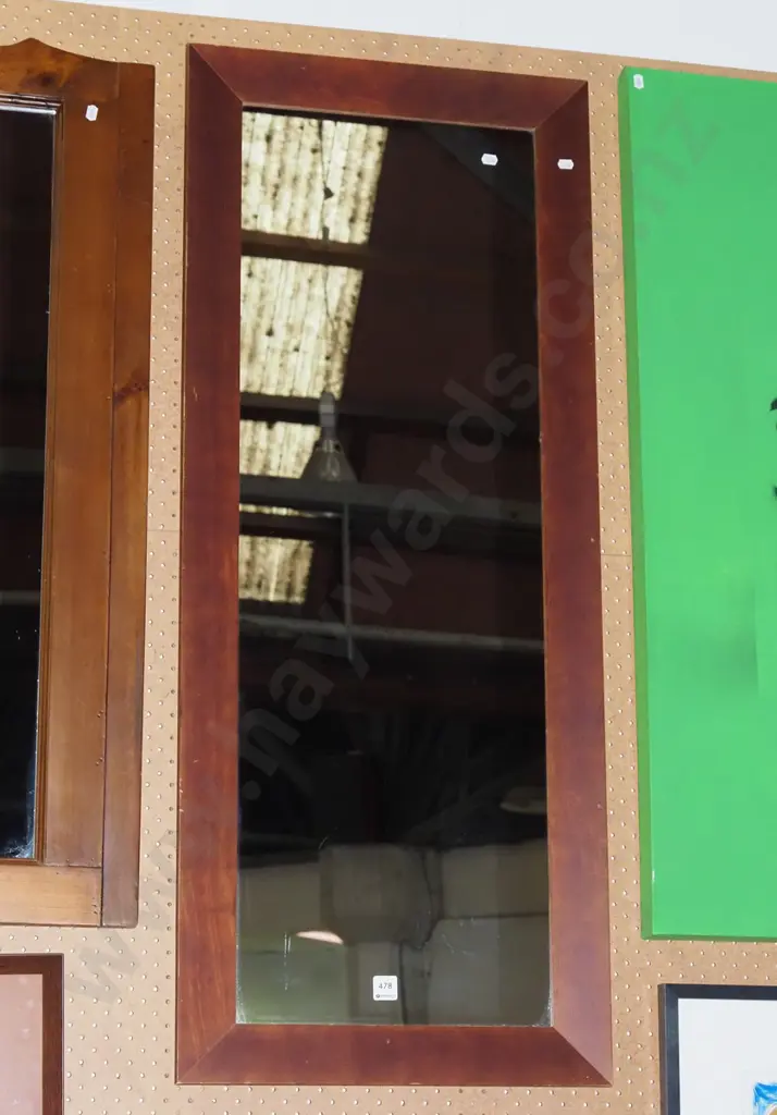 wood framed wall mirror Image 1++