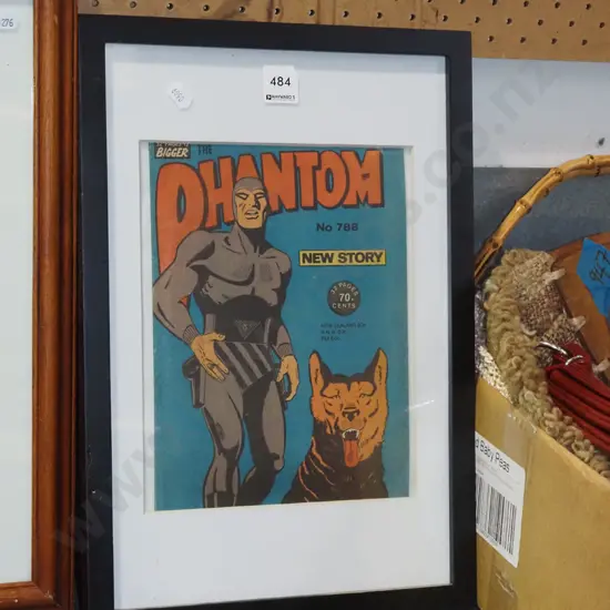 framed Phantom comic book