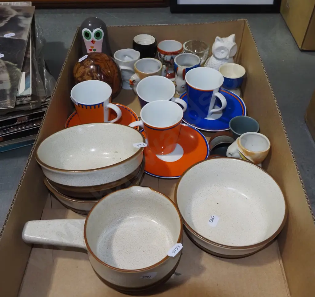 box; Denby bowls, coffee cups etc Image 1++
