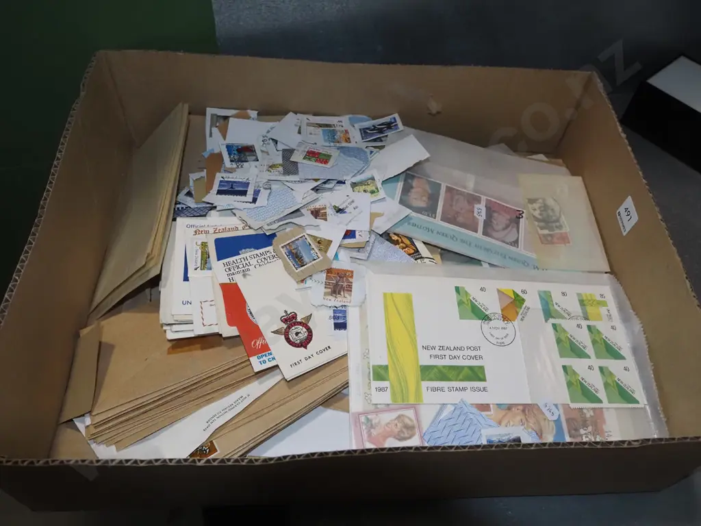 box; first day covers etc Image 1++