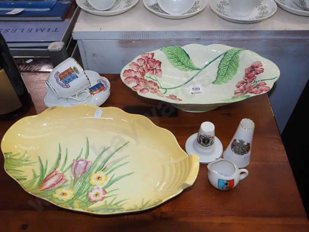 Carlton footed bowls x2, souvenir items Image 1++