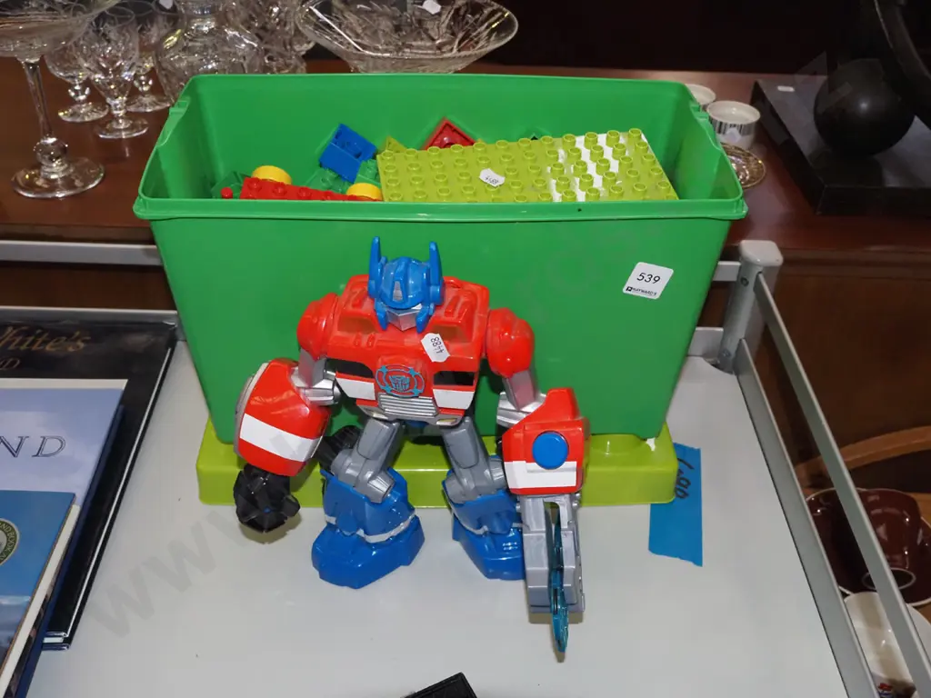 plastic toy transformer, building blocks Image 1++