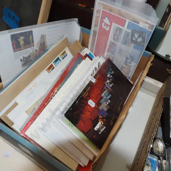 box of first day covers