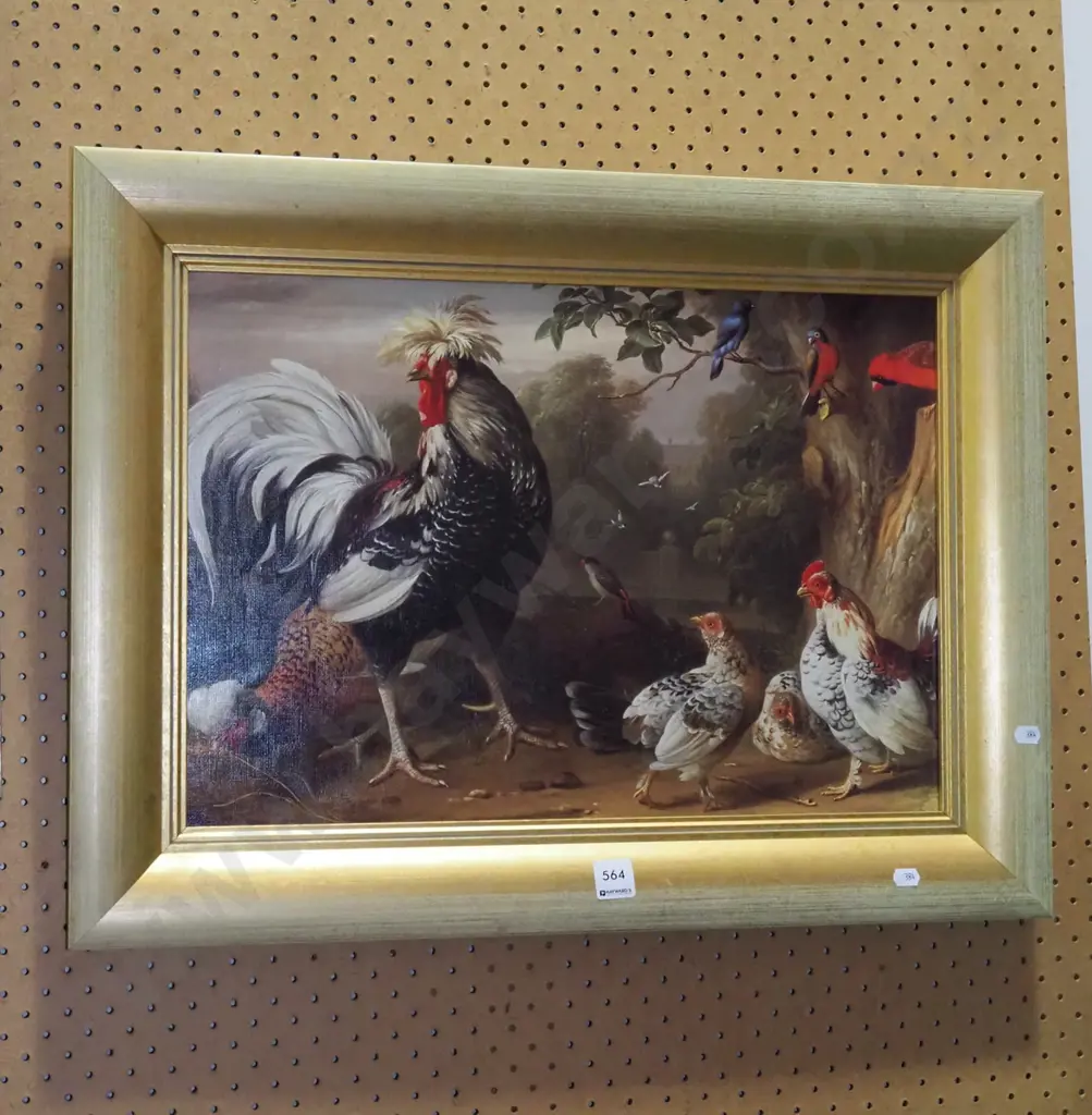 gilt framed poultry print Image 1++