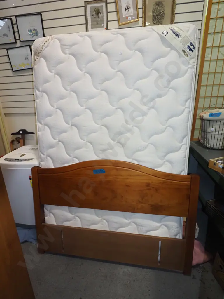 Serta Indulgence double bed base mattress and headboard Image 1++