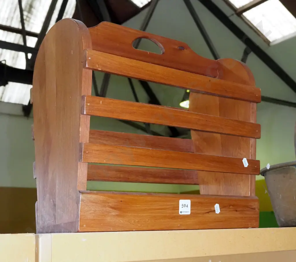 wooden magazine rack Image 1++