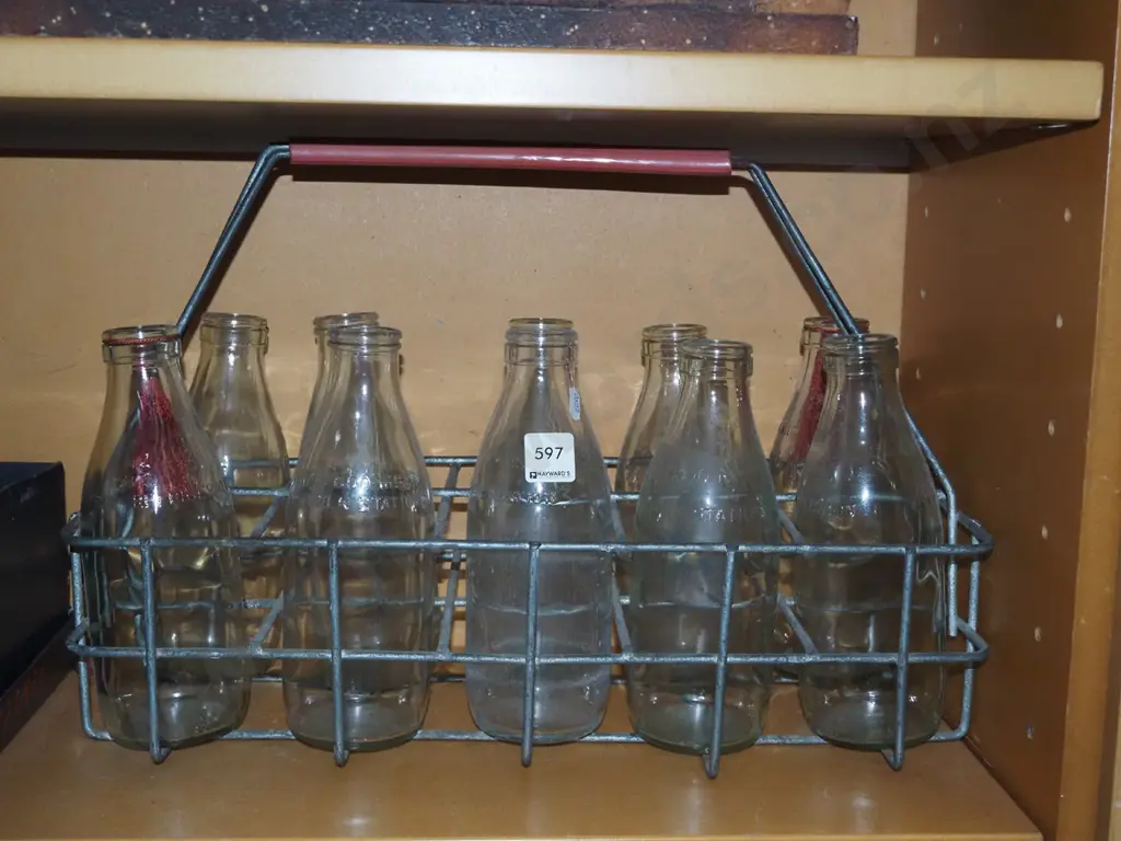 milk crate and bottles Image 1++