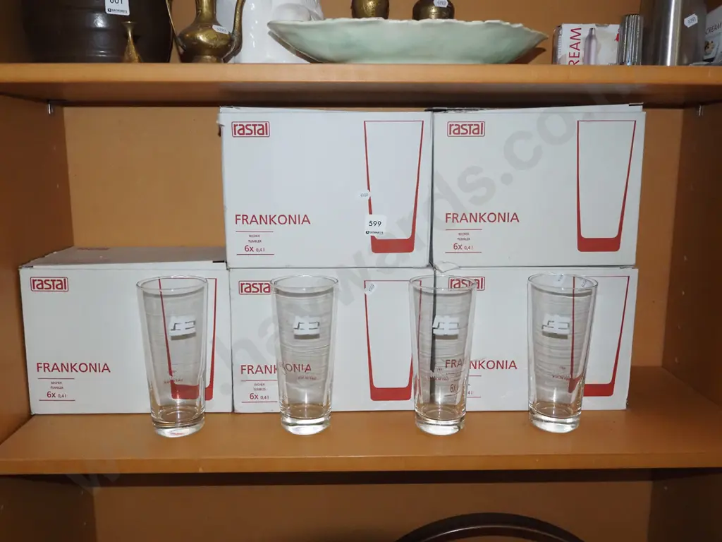 5x boxes of Asahi beer glasses Image 1++
