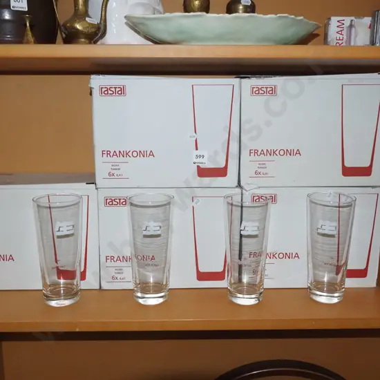 5x boxes of Asahi beer glasses