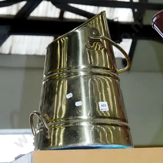 brass coal scuttle