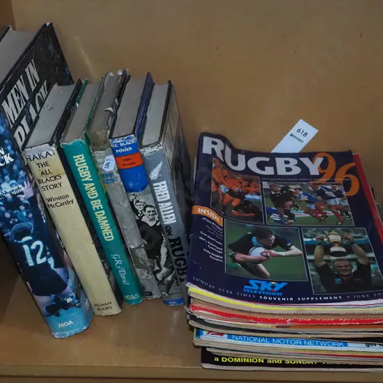 rugby books, magazines