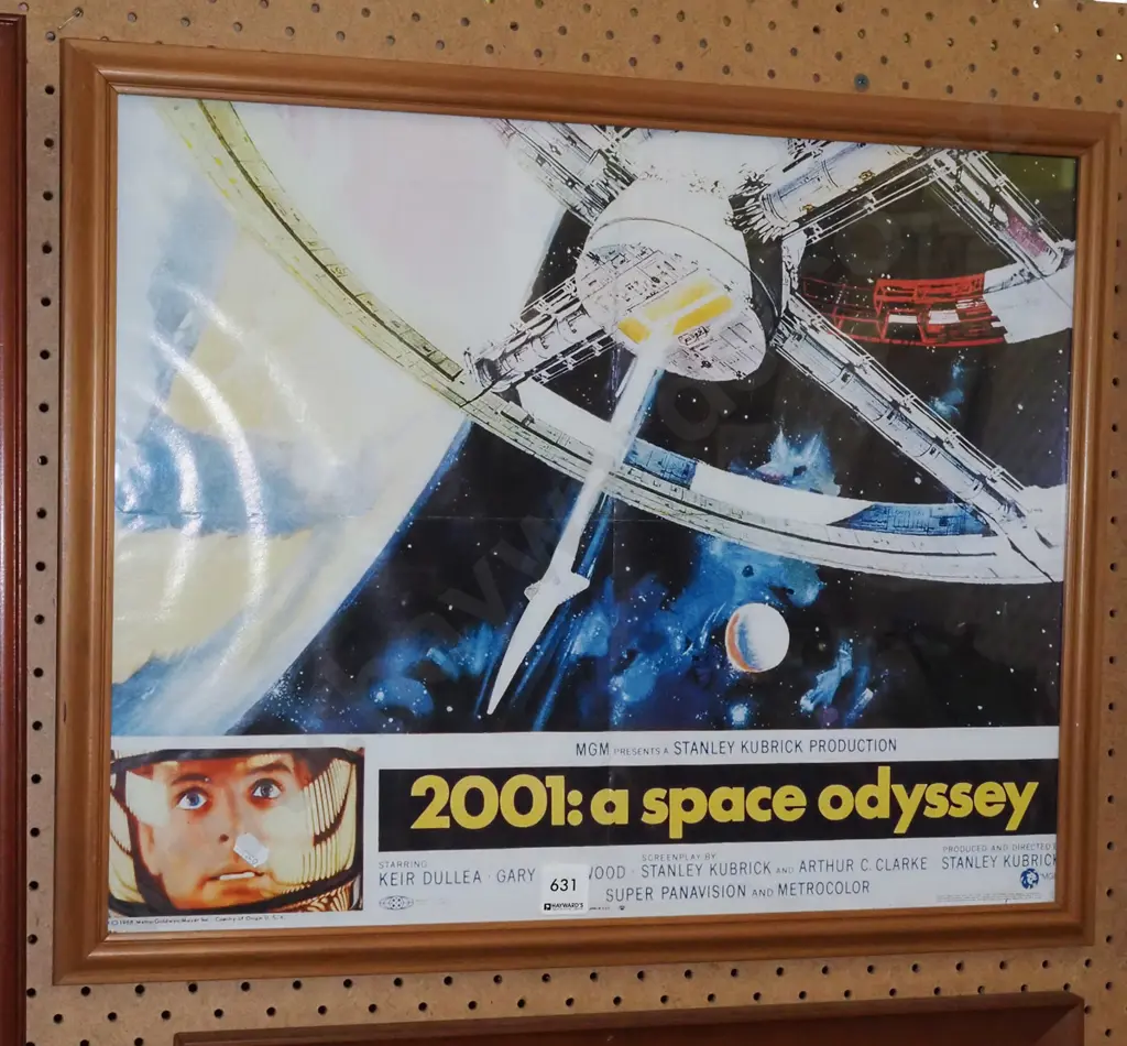 framed 2001 Space Odyssey poster print Image 1++