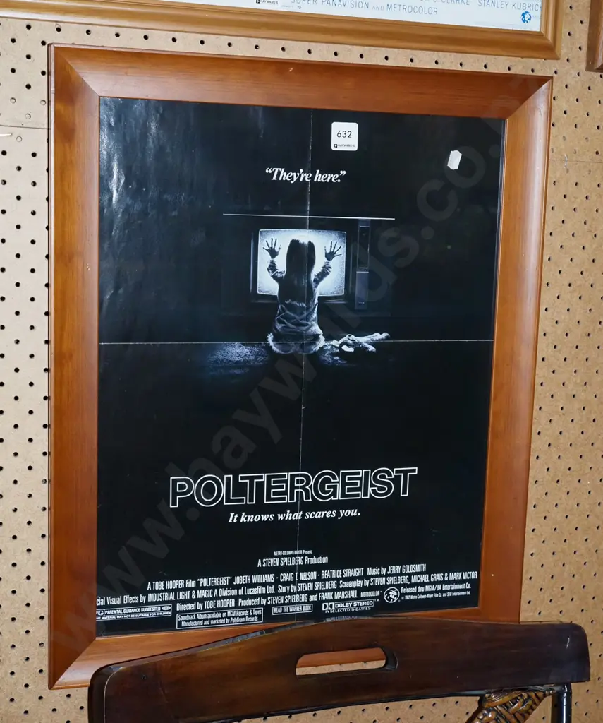framed Poltergeist poster print Image 1++