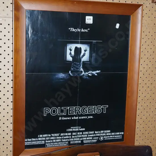 framed Poltergeist poster print