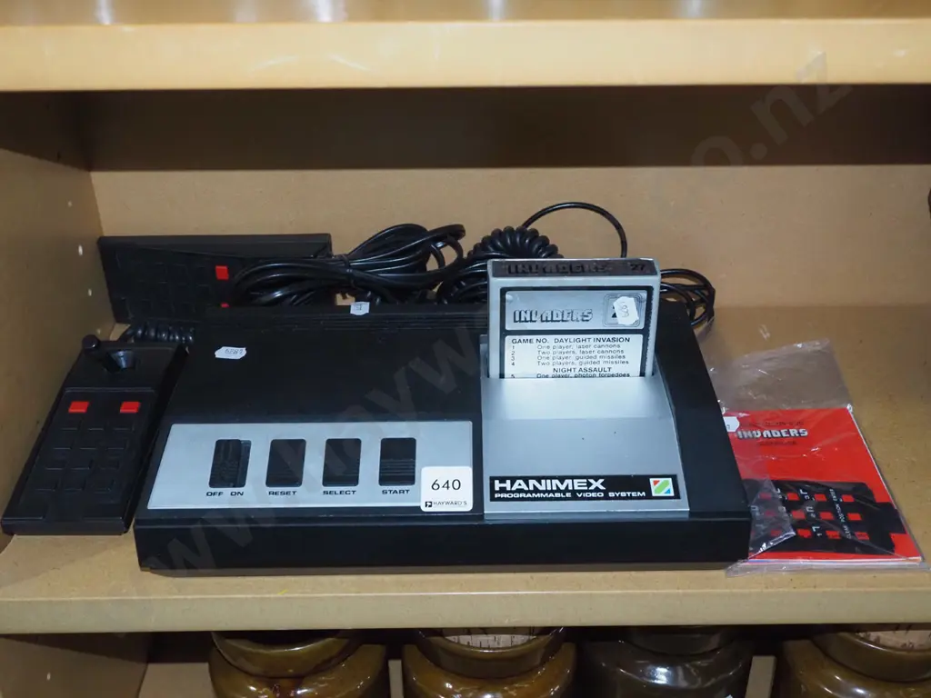 early Hanimex video system with Invaders 27 cartridge Image 1++