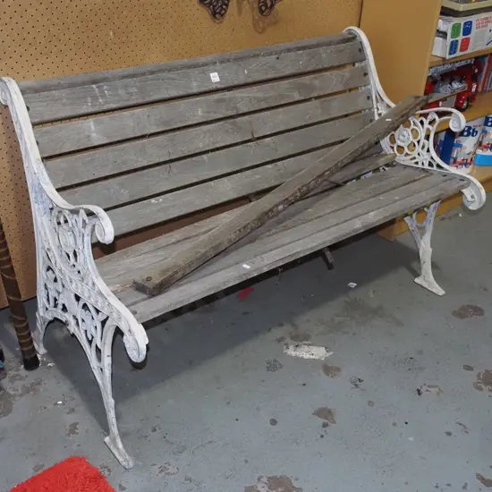 cast ended bench seat - needs attention