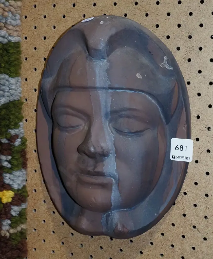 terracotta wall art - female face Image 1++