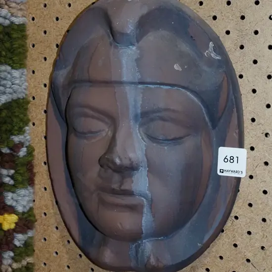 terracotta wall art - female face