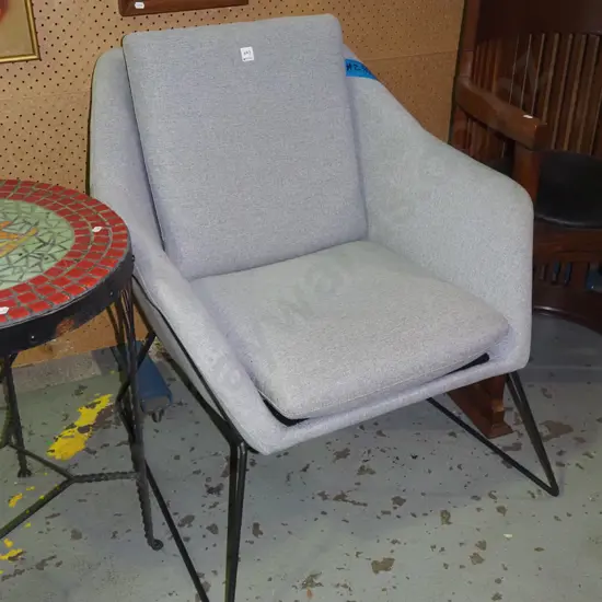 grey reception chair