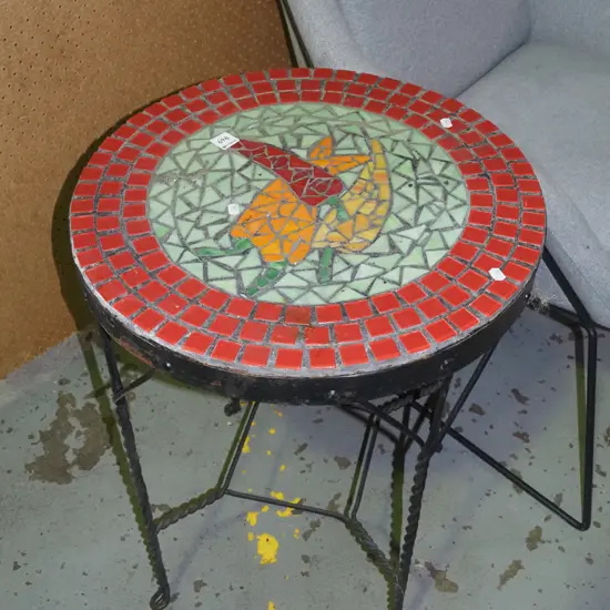 mosaic outdoor table